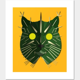 Cactus Cat Posters and Art